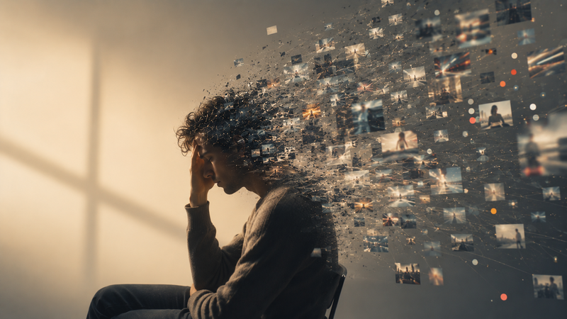 Modern focus and attention editorial image